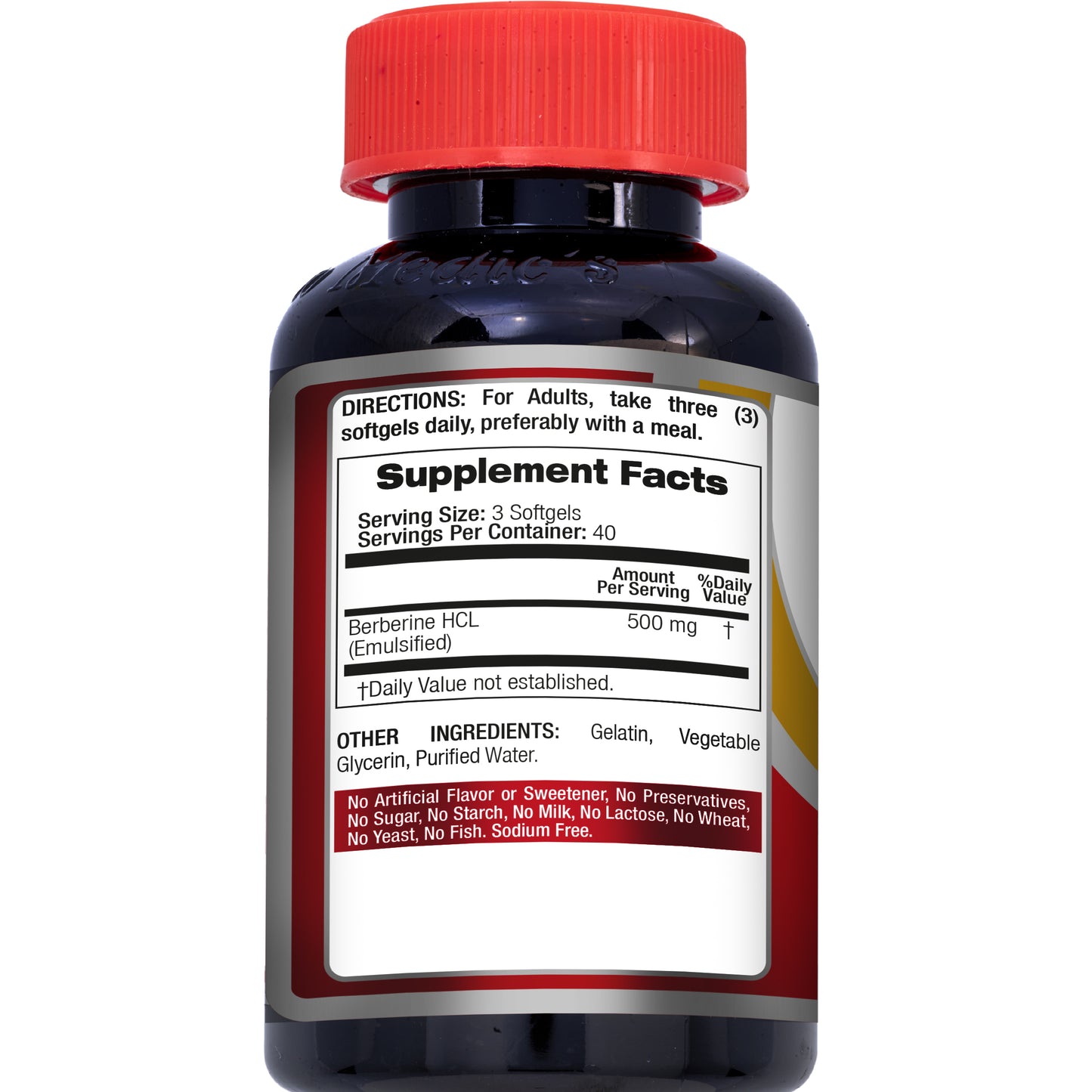 FITO MEDIC'S Lab | Berberine Capsules | 120 Softgels